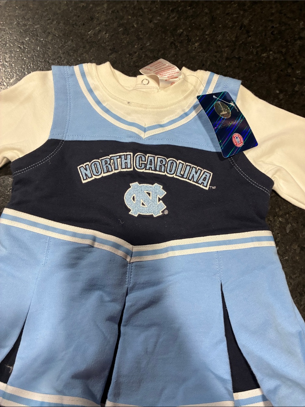 North Carolina Tar Heels Infant Cheer Dress - Carolina Blue & Navy